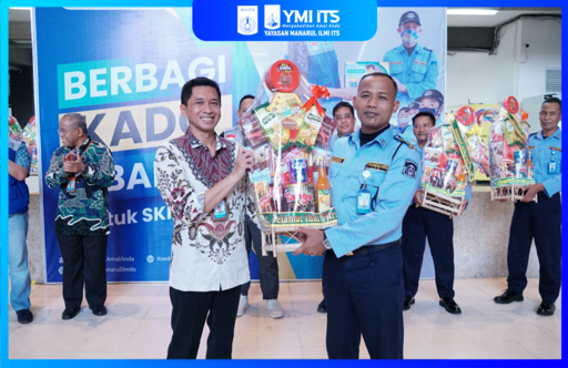 MENYAMBUT FITRI DENGAN BERBAGI, YMI ITS BAGIKAN KADO LEBARAN UNTUK SKK DAN TUKANG PARKIR ITS 