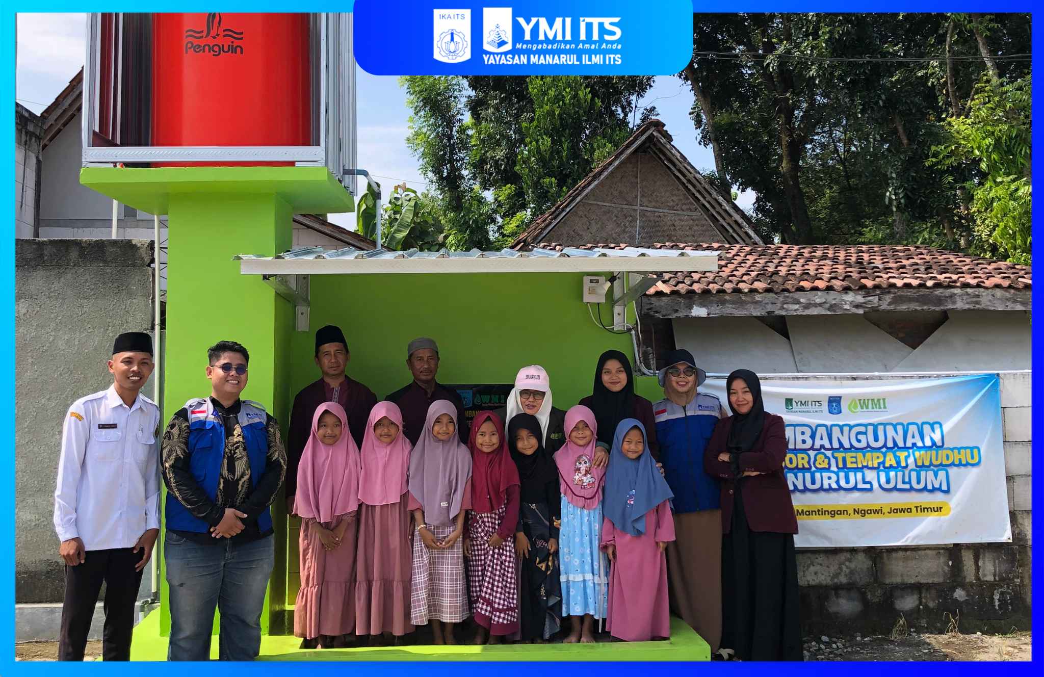 ATASI KRISIS AIR, YMI BANGUN SUMUR BOR & TEMPAT WUDHU DI NGAWI 