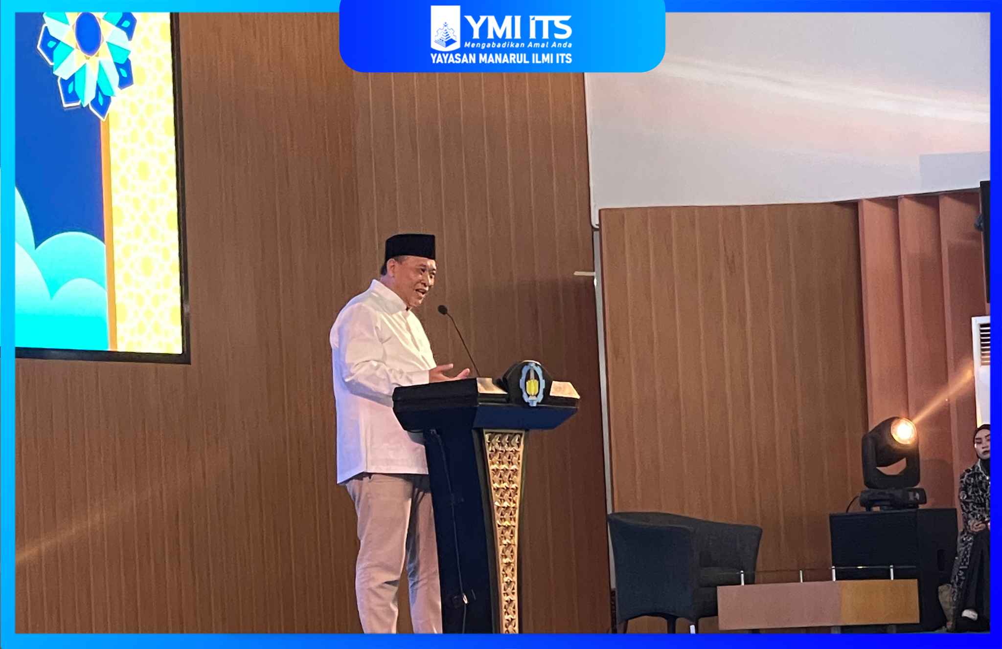 HADIRI HALAL BIHALAL, YMI ITS SAMPAIKAN LAPORAN DONASI DAN APRESIASI KEPADA DONATUR