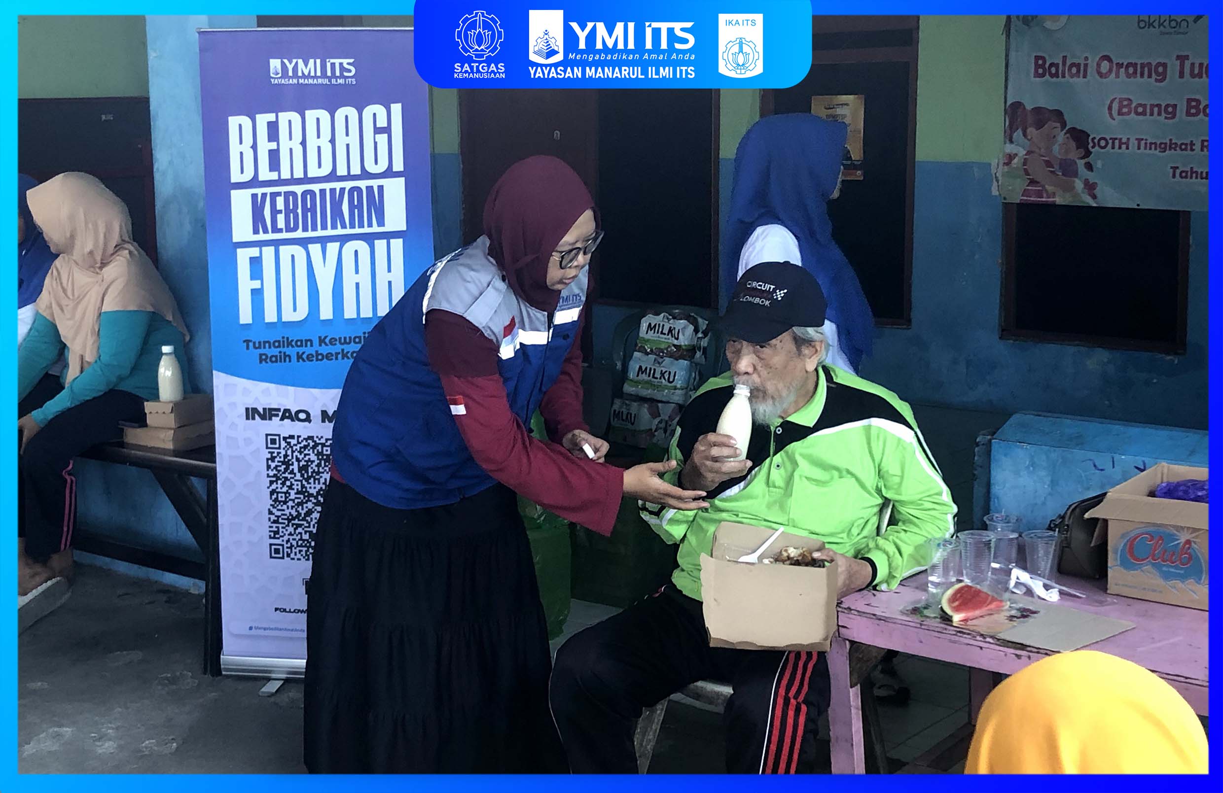 SAMBUNG TALI PERSAUDARAAN YMI ITS SALURKAN FIDYAH BERSAMA PROGRAM “BERKAH”