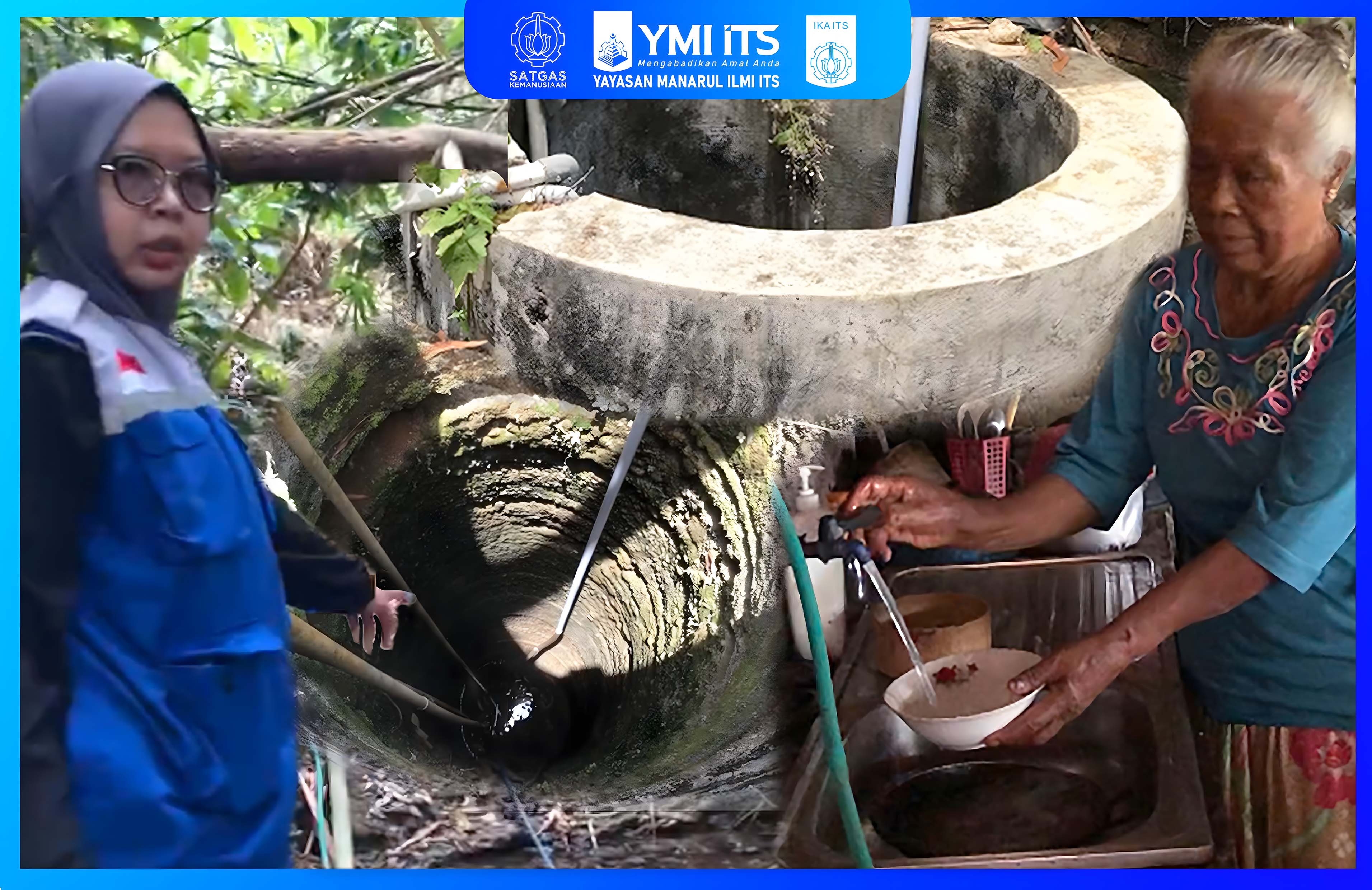 HARAPAN BARU UNTUK WARGA DUSUN KRAJAN, YMI ITS BANGUN SUMUR BOR DI TRENGGALEK